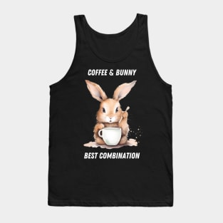 bunny and coffee - best combination Tank Top